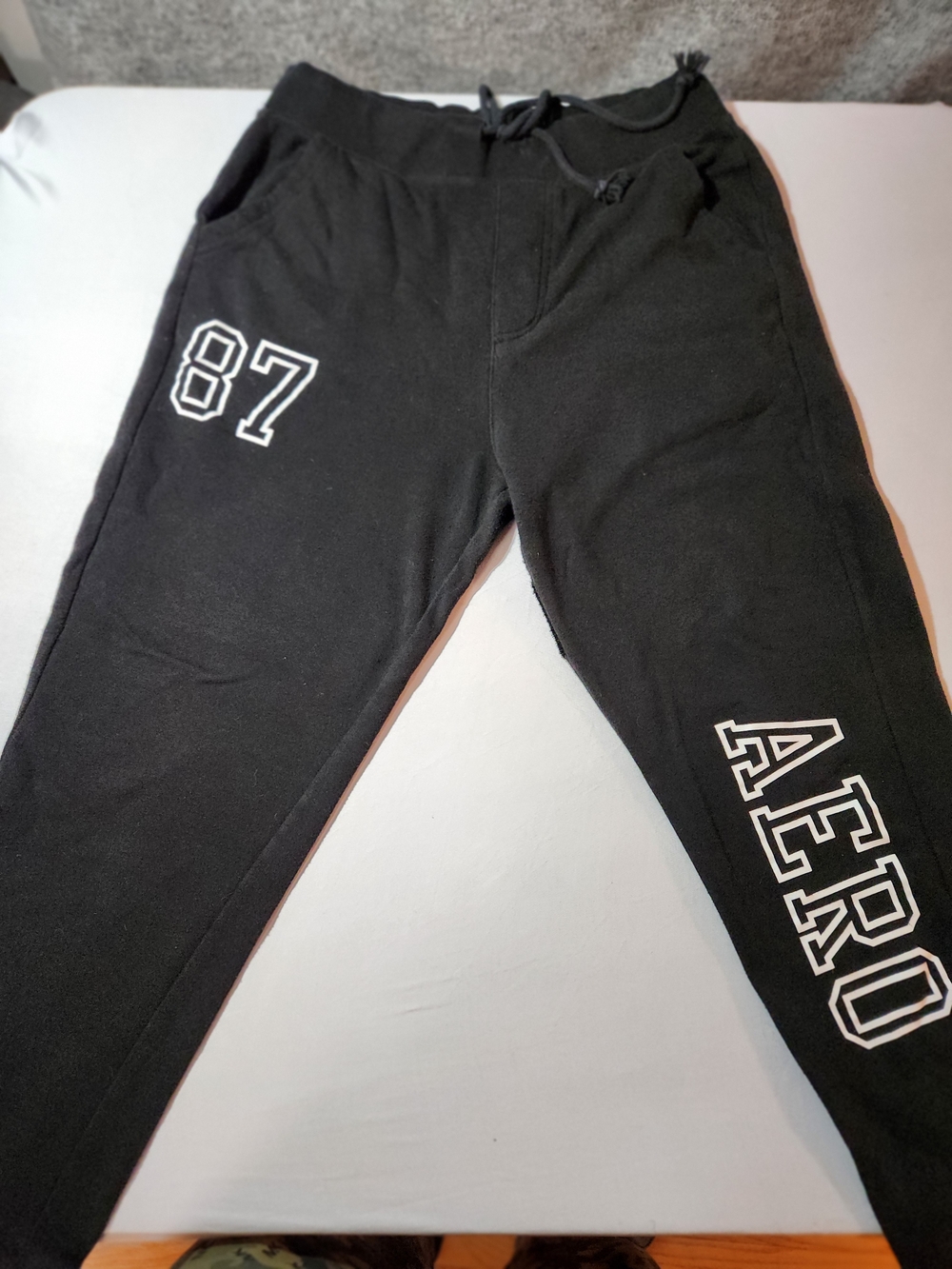 Men's Aeropostale Sweatpant Joggers Size Medium Black